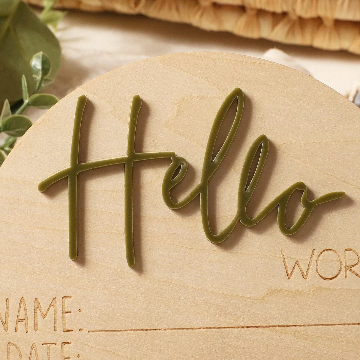 Baby Announcement Sign Gift Set