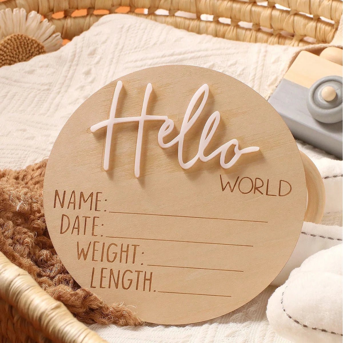 Baby Announcement Sign Gift Set