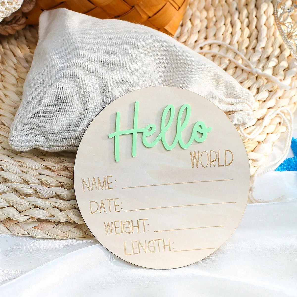 Baby Announcement Sign Gift Set
