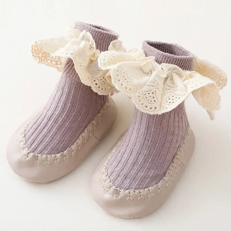 Baby Bow Middle Tube Shoes
