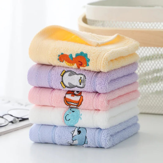 Cartoon Embroidered Towel