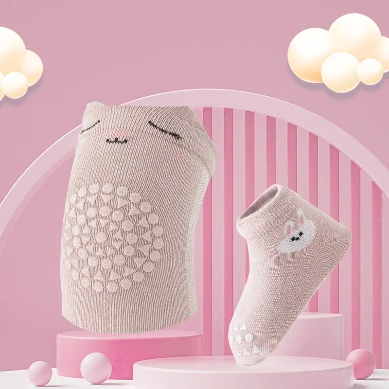 Baby Knee Pads Socks Set