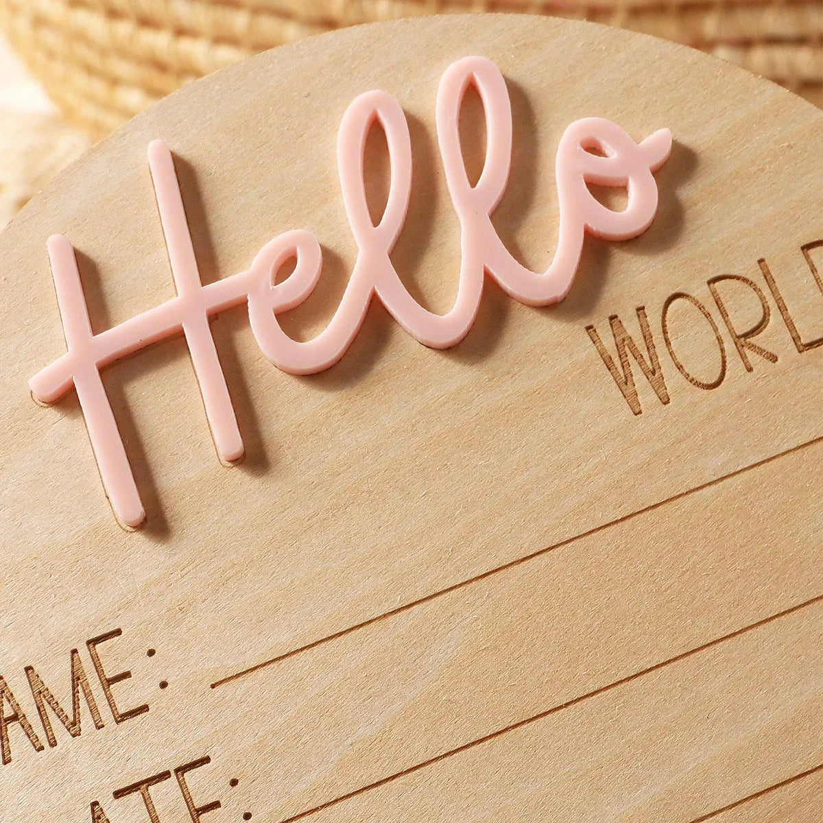 Baby Announcement Sign Gift Set