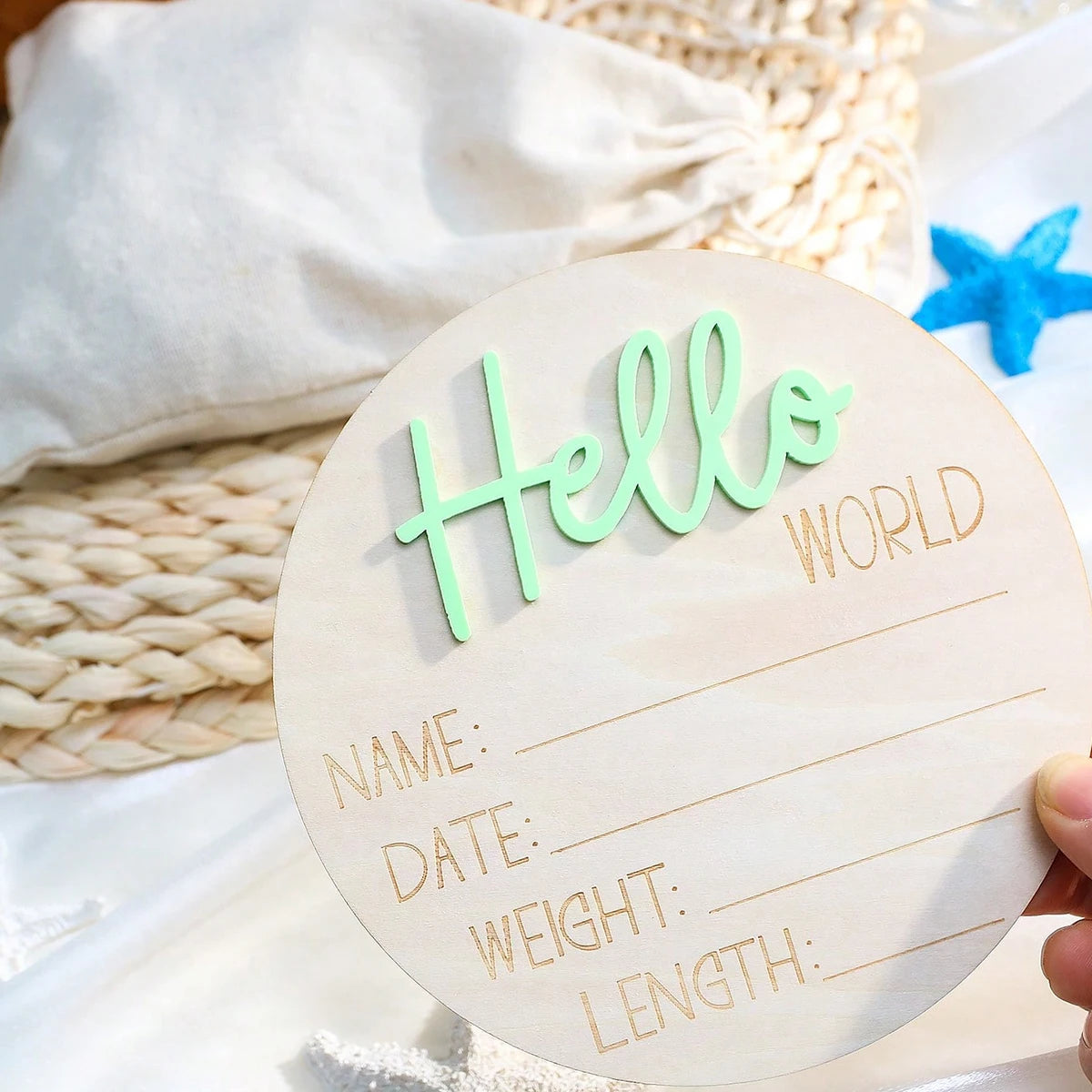 Baby Announcement Sign Gift Set