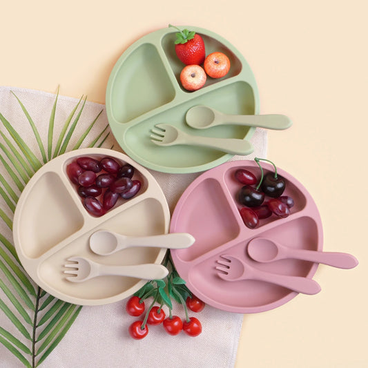 Silicone Dining Set With Suction