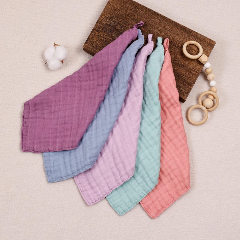 5PCS Set Bamboo Cotton Face Towel