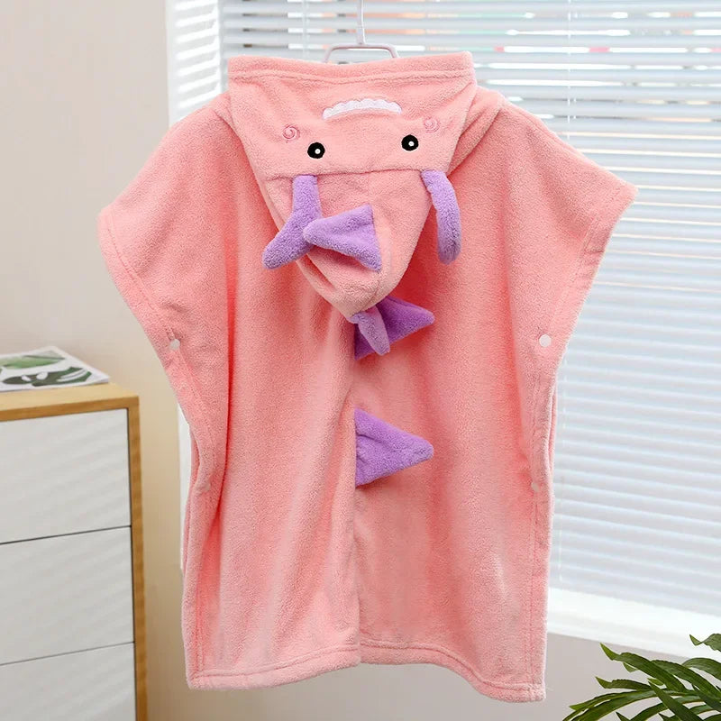 Children Bathrobes Beach Towel