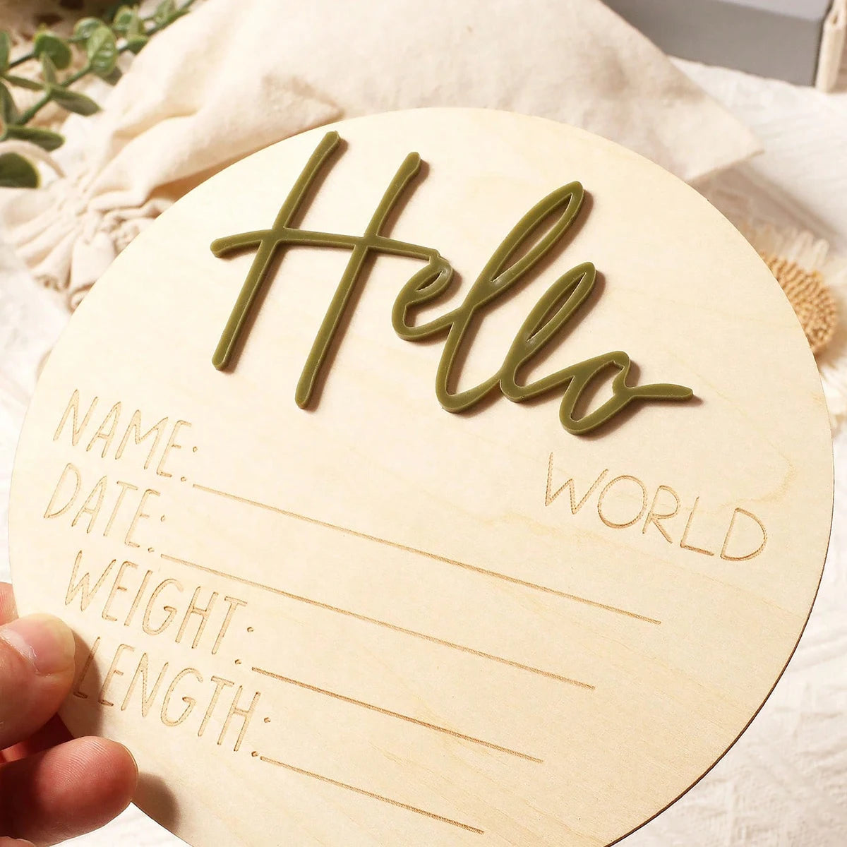 Baby Announcement Sign Gift Set
