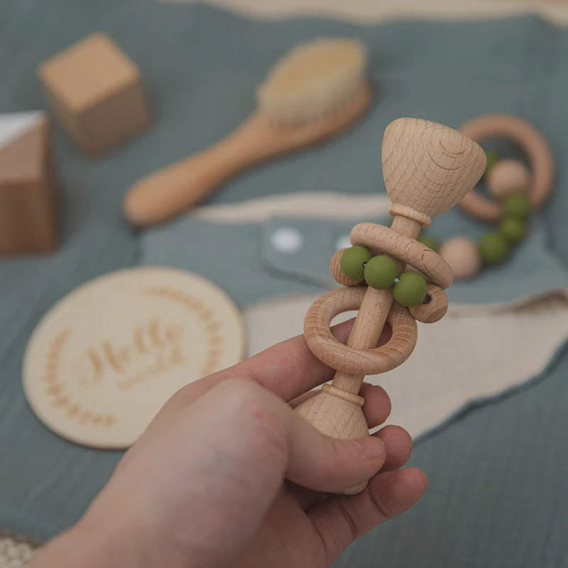 Baby Bath Rattle Bracelet Toys Set