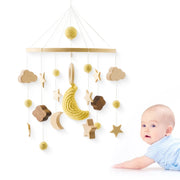 Baby Rattle Wooden Mobile Musical Bed Bell