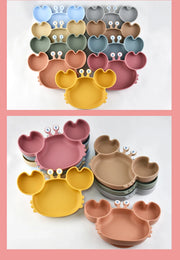 Silicone Dining Plate Suction Cartoon