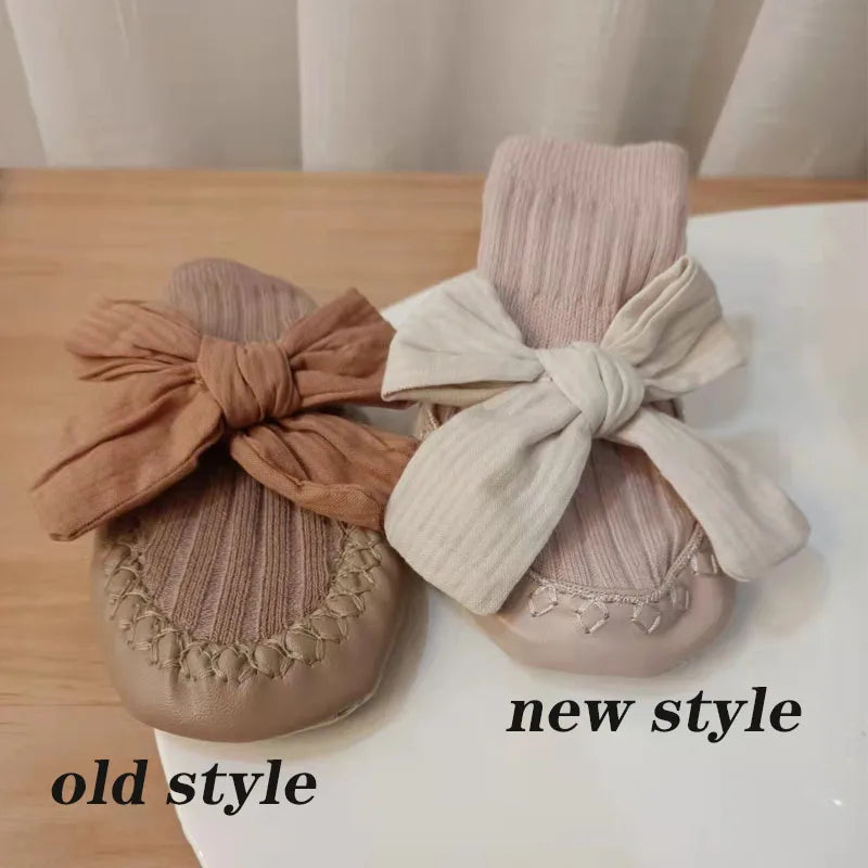 Baby Bow Middle Tube Shoes
