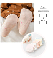5 Pairs Tube Mesh Lace  Socks