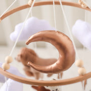 Baby Crib Wooden Bed Bell Rattle Toy