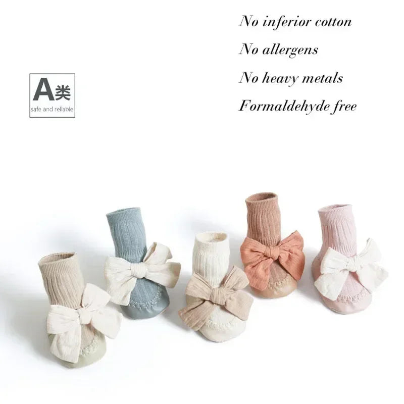 Baby Bow Middle Tube Shoes
