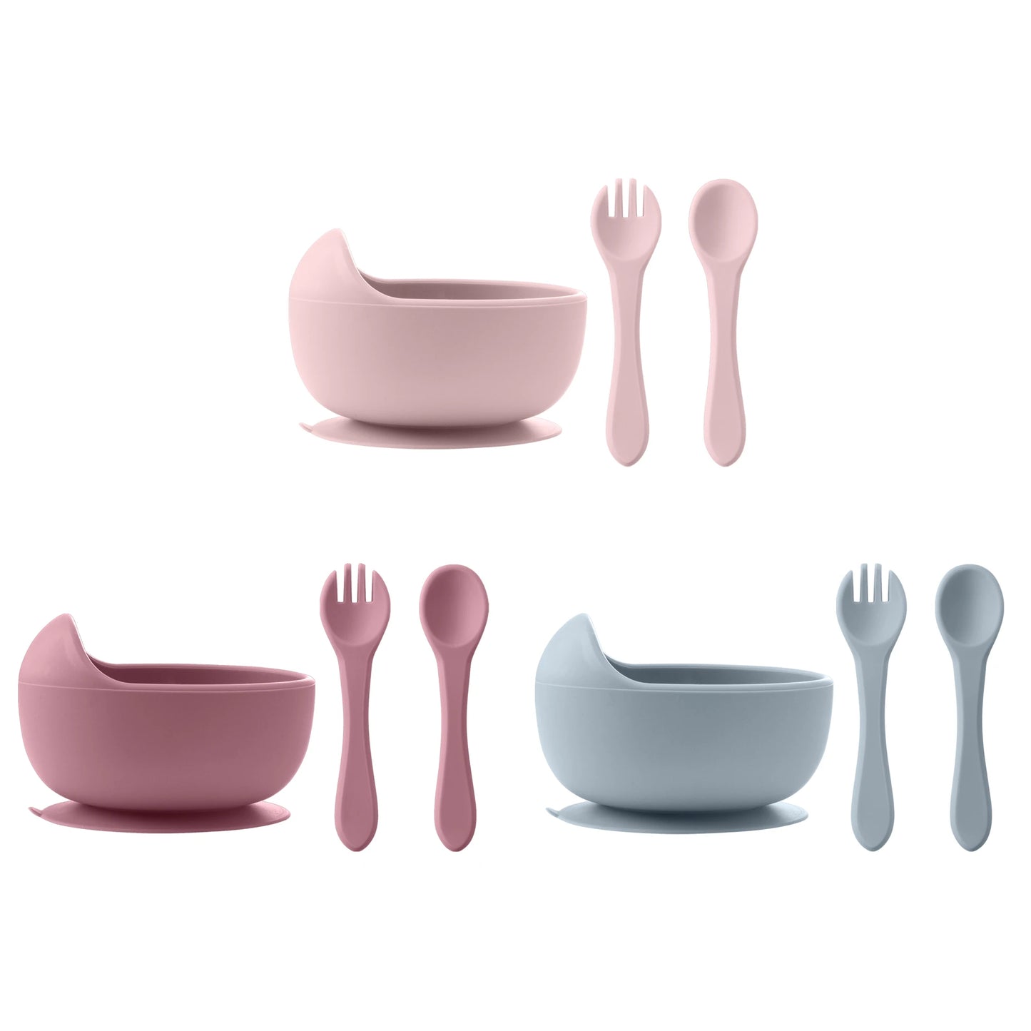 Baby Silicone Suction Feeding Bowls