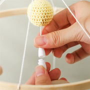 Baby Rattle Wooden Mobile Musical Bed Bell