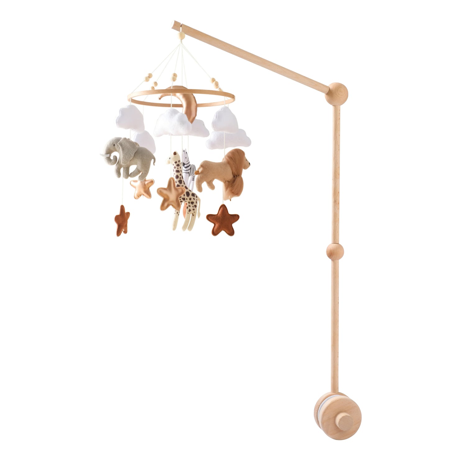 Wooden Mobile Bed Bell Crib Toy
