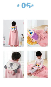 Kids Hooded Bathrobe