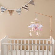 Wooden Bed Bell Baby Rattles Toy