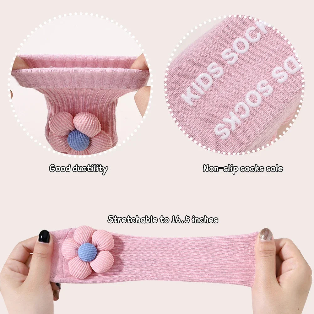Flower Baby Headband Socks Set