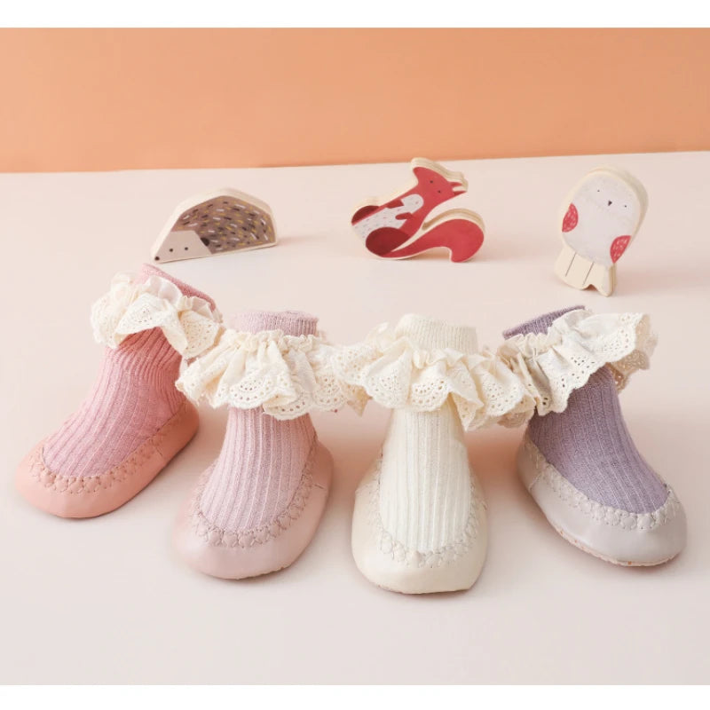 Baby Bow Middle Tube Shoes