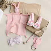 Cotton Comforter Bibs Socks Headband Set