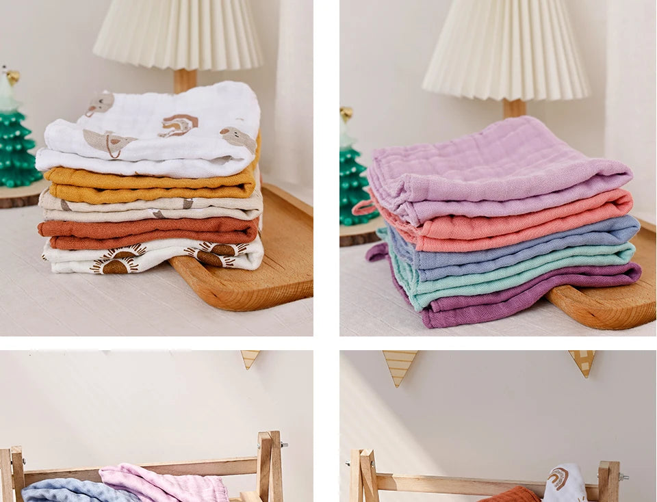 Cotton Breathable Baby Muslin Towel