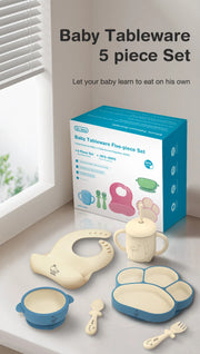 Baby Silicone Tableware Sucker Bowl Set