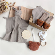 Cotton Comforter Bibs Socks Headband Set