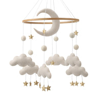 Moon and Clouds Cot Crib Toy