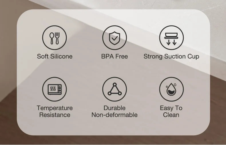 Baby Silicone Tableware Sucker Bowl Set