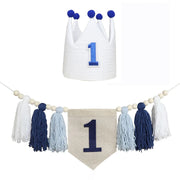 First Kids Boho Birthday Party Crown & Tassel