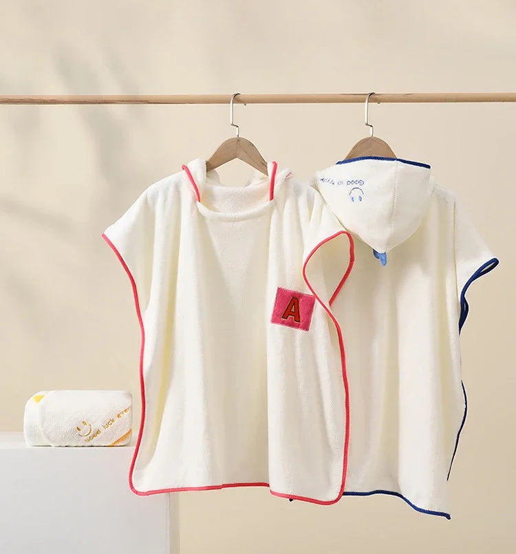 Children's Hooded Shower Bathrobe