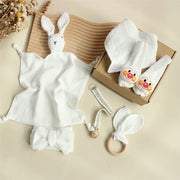 Cotton Comforter Bibs Socks Headband Set