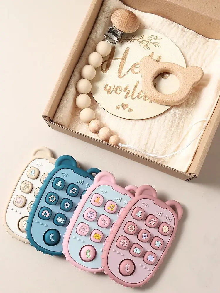 Baby Gift Set Silicone Mobile Teether