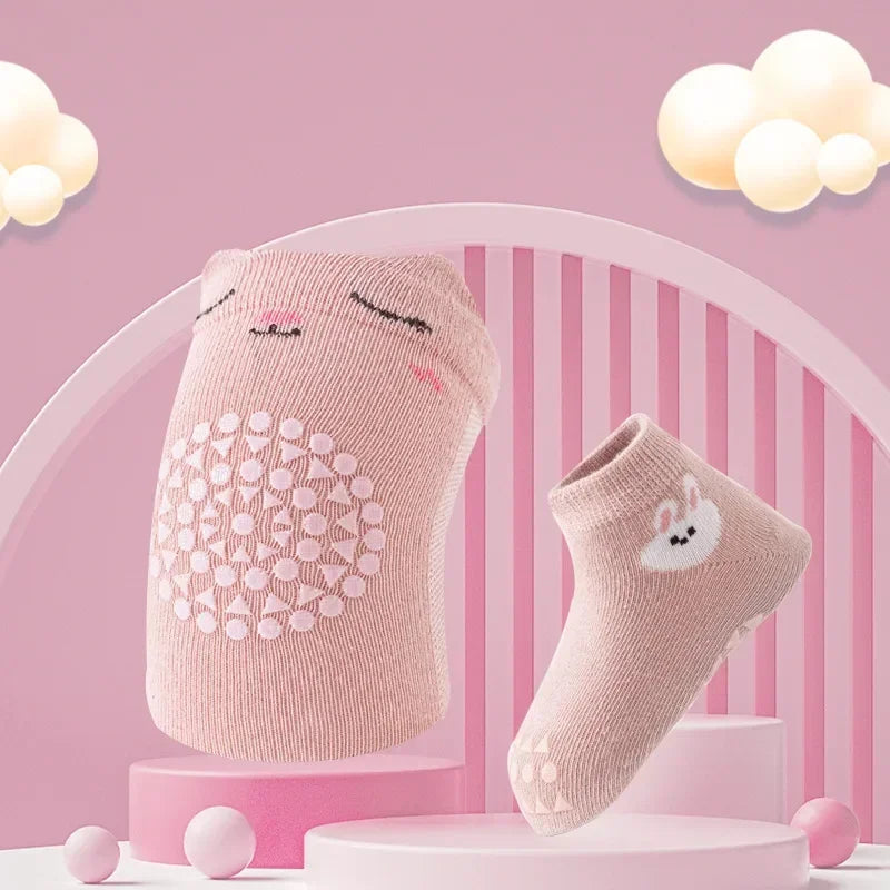 Baby Knee Pads Socks Set
