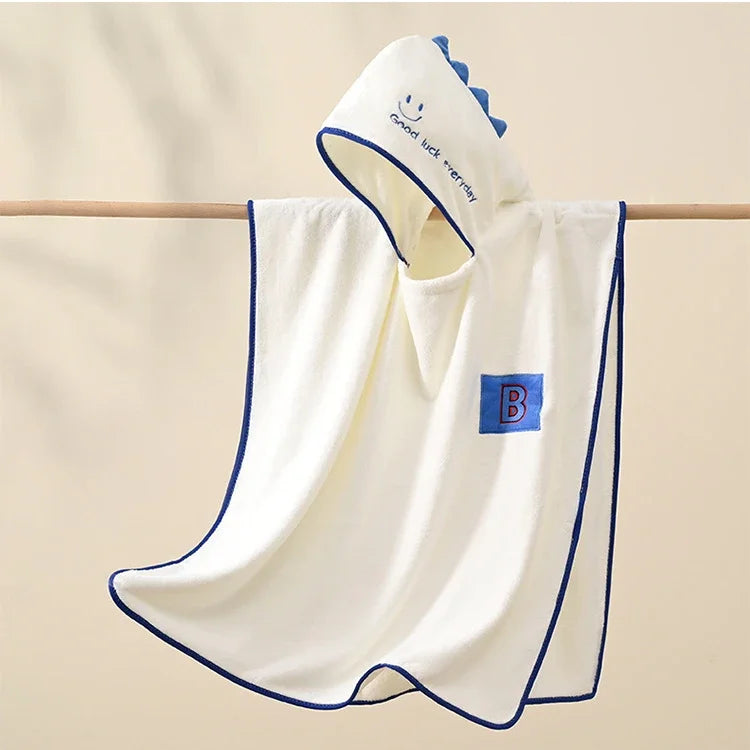 Children's Hooded Shower Bathrobe