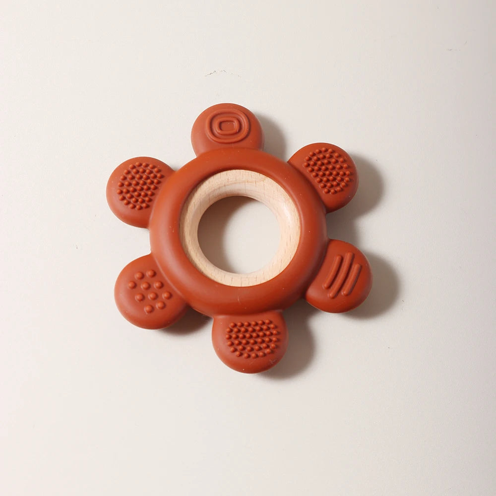 Wooden Teether Flower