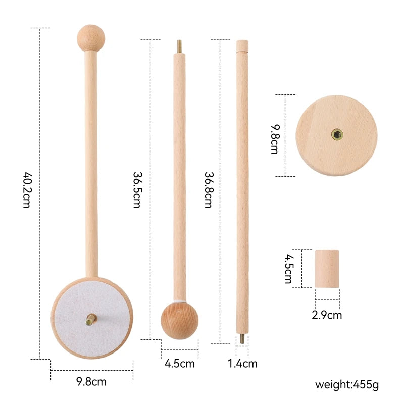 Crib Bell Toys Wooden Bracket