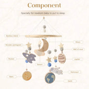 Wood Bed Bell Musical Rattles Toys