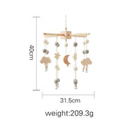 Baby Rattle Wooden Mobile Musical Bed Bell