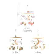 Baby Crib Wooden Bed Bell Rattle Toy