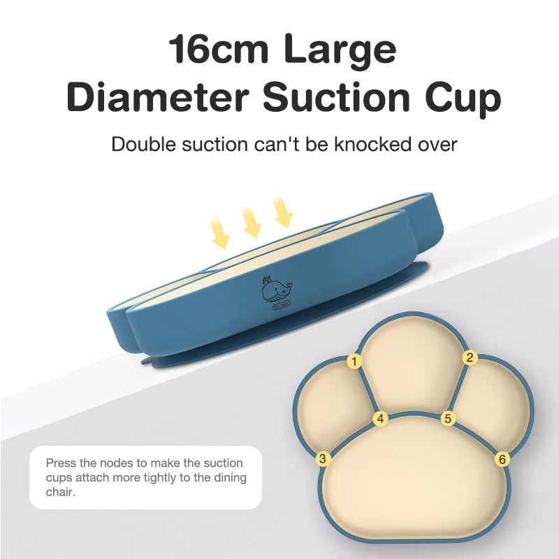 Baby Silicone Tableware Sucker Bowl Set