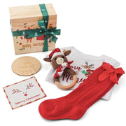 Rattle Crochet Elephant Teething Bracelet Gift Set