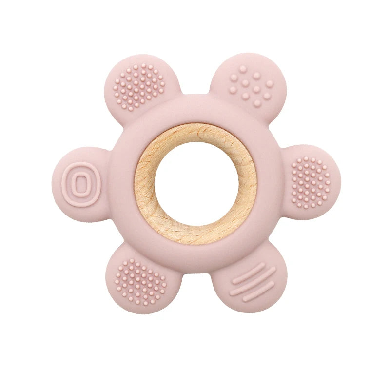 Wooden Teether Flower