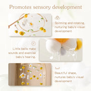 Baby Rattle Wooden Mobile Musical Bed Bell