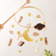 Baby Rattle Wooden Mobile Musical Bed Bell