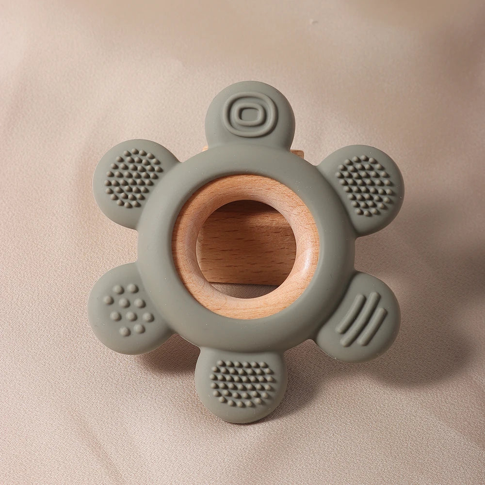 Wooden Teether Flower