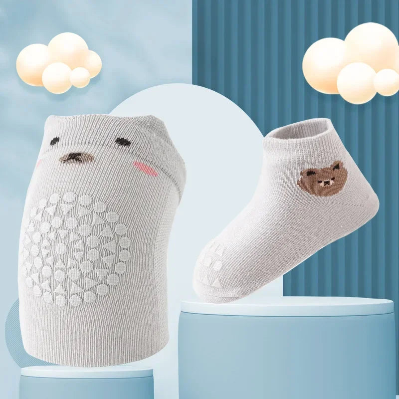 Baby Knee Pads Socks Set